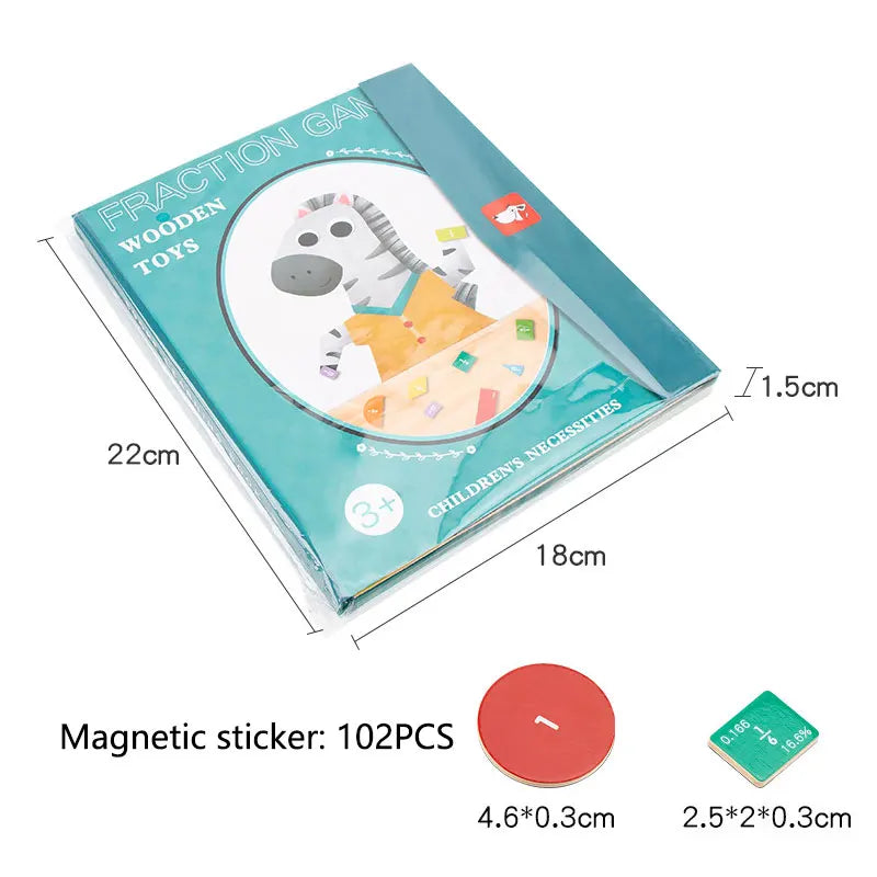 MagiMagnet™ | Magnetic fraction puzzle book